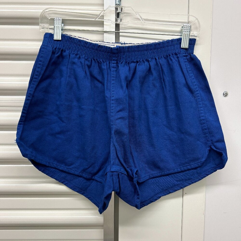 80s Unisex Blue Vintage Athletic Shorts